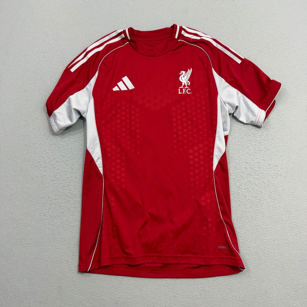 Adidas Training Jersey Medium Red Liverpool FC Soccer Shirt Slim Fit Aeroready